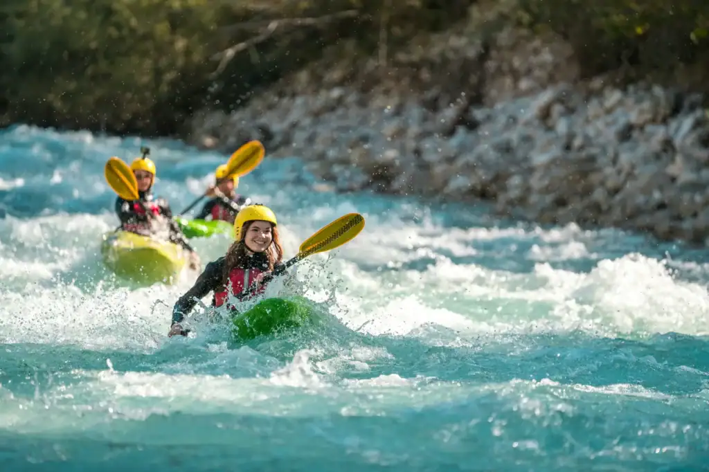 Kayakers in river